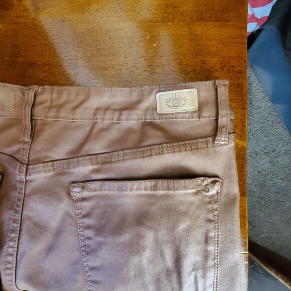 Sofía Vergara Jeans Melisa Flare Pants Size 14 Brown Stretchy Viscose Blend - Picture 6 of 12